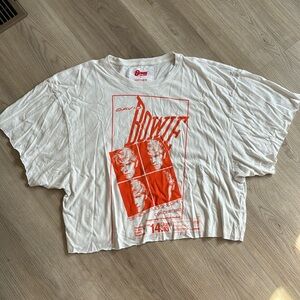 Mother Bowie oversized cropped tshirt.